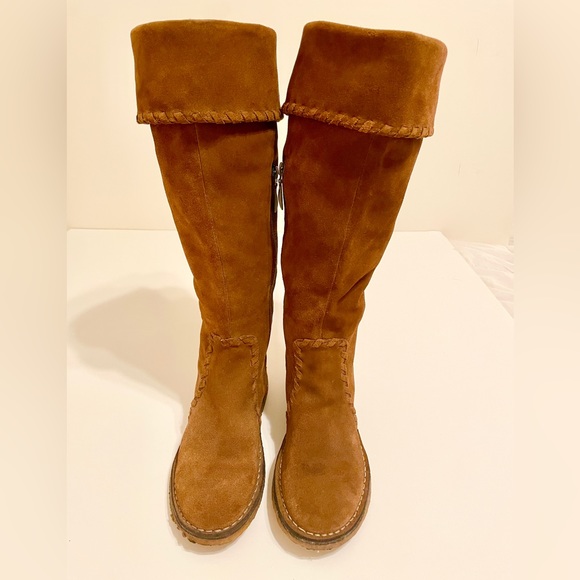 Johnston & Murphy Shoes - Johnston and Murphy Over the Knee Vintage Suede Boots size 6.5